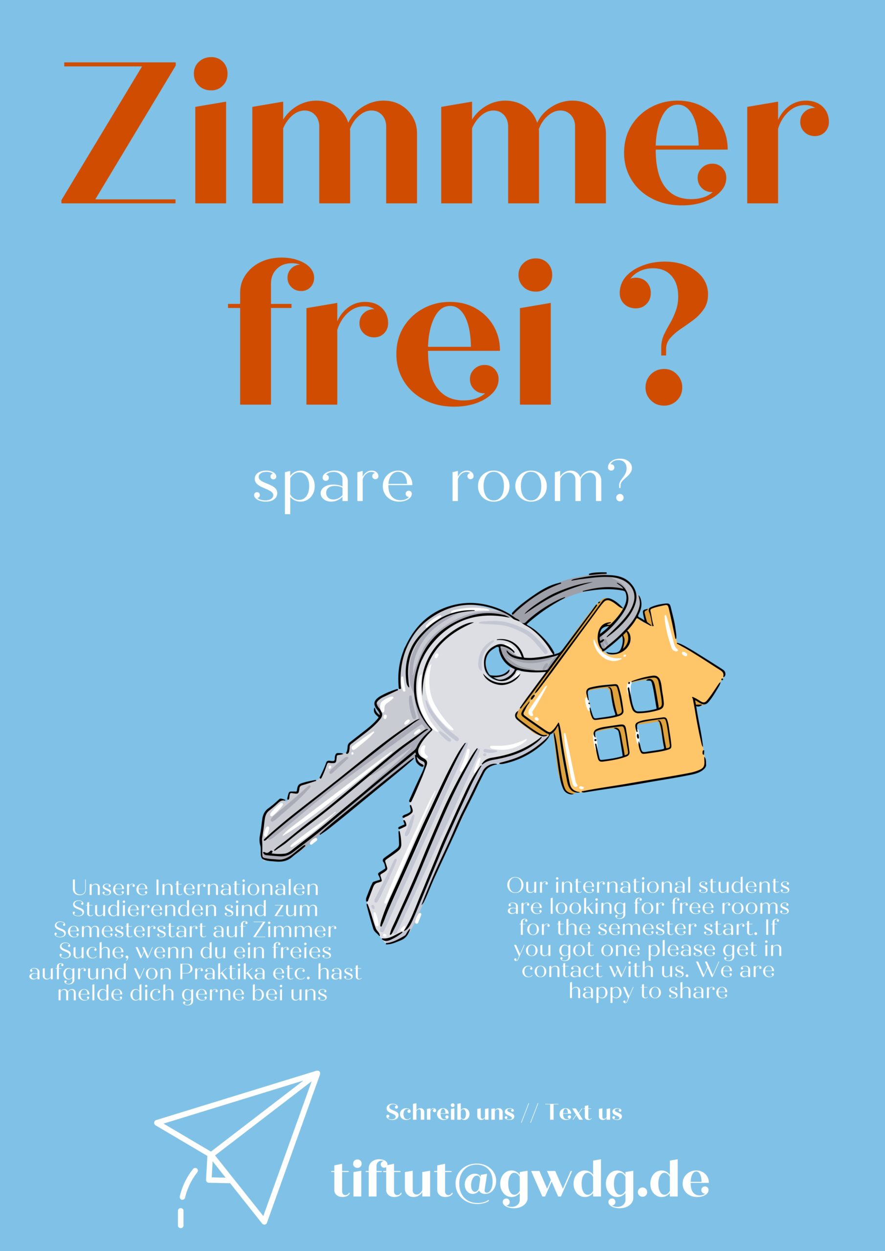 Mehr über den Artikel erfahren Zimmer frei?