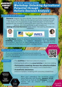 Mehr über den Artikel erfahren Workshop: Decision Analysis – A holistic modelling approach for Agricultural Development