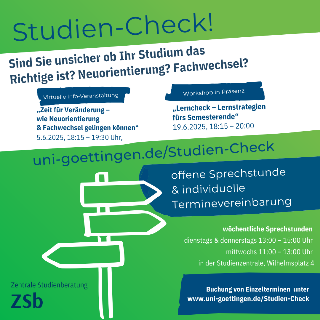 Mehr über den Artikel erfahren Studien-Check Sommersemester 2025