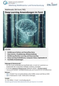 Mehr über den Artikel erfahren Wahlmodul Deep Learning Anwendungen im Forst