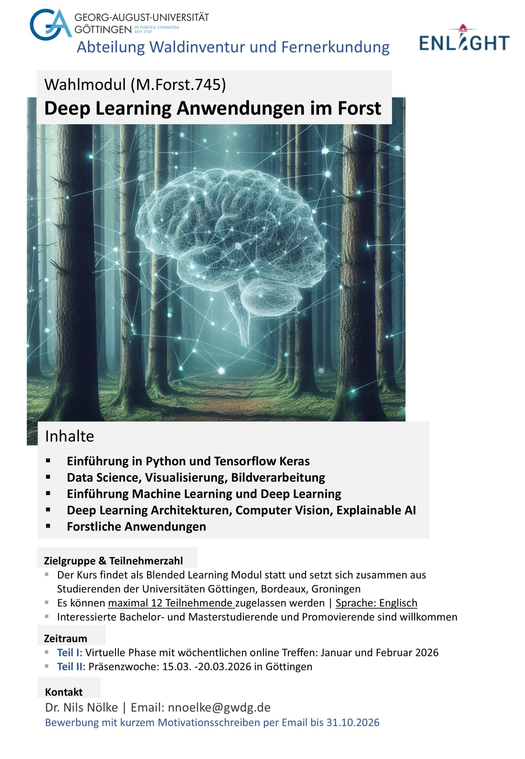 Du betrachtest gerade Wahlmodul Deep Learning Anwendungen im Forst